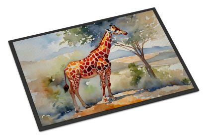 Giraffe Doormat Front Door Mat Indoor Outdoor Rugs for Entryway, Non Slip Washable Low Pile, 24H X 36W