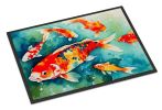 Koi Fish Doormat Front Door Mat Indoor Outdoor Rugs for Entryway, Non Slip Washable Low Pile, 24H X 36W