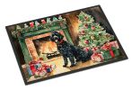Portuguese Water Dog Cozy Christmas Doormat Front Door Mat Indoor Outdoor Rugs for Entryway, Non Slip Washable Low Pile, 24H X 36W