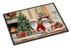 Pekingese Cozy Christmas Doormat Front Door Mat Indoor Outdoor Rugs for Entryway, Non Slip Washable Low Pile, 24H X 36W