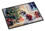 Shih Tzu Cozy Christmas Doormat Front Door Mat Indoor Outdoor Rugs for Entryway, Non Slip Washable Low Pile, 24H X 36W