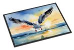 Gull Flying Low Doormat Front Door Mat Indoor Outdoor Rugs for Entryway, Non Slip Washable Low Pile, 24H X 36W