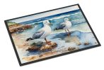Gulls Scavenging Doormat Front Door Mat Indoor Outdoor Rugs for Entryway, Non Slip Washable Low Pile, 24H X 36W
