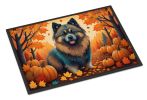 Keeshond Fall Doormat Front Door Mat Indoor Outdoor Rugs for Entryway, Non Slip Washable Low Pile, 24H X 36W
