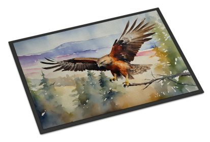 Hawk Doormat Front Door Mat Indoor Outdoor Rugs for Entryway, Non Slip Washable Low Pile, 24H X 36W
