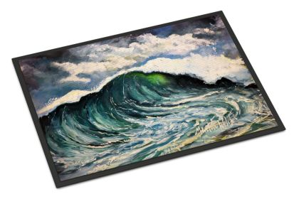 Big Blue Wave Doormat Front Door Mat Indoor Outdoor Rugs for Entryway, Non Slip Washable Low Pile, 24H X 36W