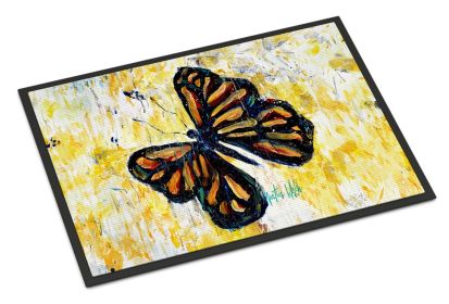 Butterfly Breeze Doormat Front Door Mat Indoor Outdoor Rugs for Entryway, Non Slip Washable Low Pile, 24H X 36W