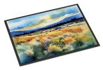 Nevada Sagebrush in Watercolor Doormat Front Door Mat Indoor Outdoor Rugs for Entryway, Non Slip Washable Low Pile, 24H X 36W