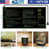 10" x 20" Seedling Heat Mat IP67 Waterproof Plant Warm Hydroponic Heating Pad 17.5W for Seed Germination Cloning Plant Propagation