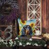 Gordon Setter in Sunflowers Throw Pillow Machine Washable, Indoor Outdoor Decorative Pillow for Couch, Bed or Patio, 14Hx14W
