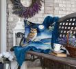 Owl Perched in Coastal Tree Throw Pillow Machine Washable, Indoor Outdoor Decorative Pillow for Couch, Bed or Patio, 18Hx18W