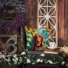 Irish Setter in Sunflowers Throw Pillow Machine Washable, Indoor Outdoor Decorative Pillow for Couch, Bed or Patio, 14Hx14W