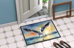Gull Flying Low Doormat Front Door Mat Indoor Outdoor Rugs for Entryway, Non Slip Washable Low Pile, 24H X 36W