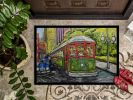 Saint Charles No. 922 Streetcar Again Doormat Front Door Mat Indoor Outdoor Rugs for Entryway, Non Slip Washable Low Pile, 24H X 36W