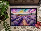 English Lavender in Color Doormat Front Door Mat Indoor Outdoor Rugs for Entryway, Non Slip Washable Low Pile, 24H X 36W