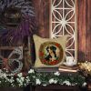 Entlebucher Mountain Dog Christmas Flowers Throw Pillow Machine Washable, Indoor Outdoor Decorative Pillow for Couch, Bed or Patio, 18Hx18W