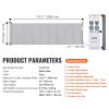 VEVOR Retractable Baby Gate, 34.2" Tall Mesh Baby Gate, Extends up to 116.1" Wide Retractable Gate for Kids or Pets