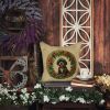 Portuguese Water Dog Christmas Flowers Throw Pillow Machine Washable, Indoor Outdoor Decorative Pillow for Couch, Bed or Patio, 18Hx18W