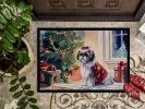 Shih Tzu Cozy Christmas Doormat Front Door Mat Indoor Outdoor Rugs for Entryway, Non Slip Washable Low Pile, 24H X 36W
