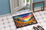 Marigolds in Color Doormat Front Door Mat Indoor Outdoor Rugs for Entryway, Non Slip Washable Low Pile, 24H X 36W