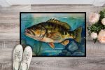 Smallmouth Bass Doormat Front Door Mat Indoor Outdoor Rugs for Entryway, Non Slip Washable Low Pile, 24H X 36W