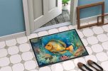 Flounder Doormat Front Door Mat Indoor Outdoor Rugs for Entryway, Non Slip Washable Low Pile, 24H X 36W