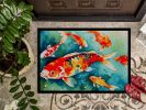 Koi Fish Doormat Front Door Mat Indoor Outdoor Rugs for Entryway, Non Slip Washable Low Pile, 24H X 36W