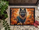 Keeshond Fall Doormat Front Door Mat Indoor Outdoor Rugs for Entryway, Non Slip Washable Low Pile, 24H X 36W