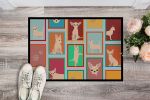 Lots of Chihuahua Doormat Front Door Mat Indoor Outdoor Rugs for Entryway, Non Slip Washable Low Pile, 24H X 36W