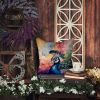 Peacock Throw Pillow Machine Washable, Indoor Outdoor Decorative Pillow for Couch, Bed or Patio, 14Hx14W