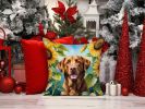 Chesapeake Bay Retriever in Sunflowers Throw Pillow Machine Washable, Indoor Outdoor Decorative Pillow for Couch, Bed or Patio, 14Hx14W