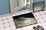 Bite Me Alligator Doormat Front Door Mat Indoor Outdoor Rugs for Entryway, Non Slip Washable Low Pile, 24H X 36W