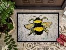 Buzzbee Bumblebee Doormat Front Door Mat Indoor Outdoor Rugs for Entryway, Non Slip Washable Low Pile, 24H X 36W