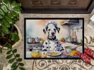 Dalmatian The Chef Doormat Front Door Mat Indoor Outdoor Rugs for Entryway, Non Slip Washable Low Pile, 24H X 36W
