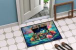 Treasure Chest Doormat Front Door Mat Indoor Outdoor Rugs for Entryway, Non Slip Washable Low Pile, 24H X 36W