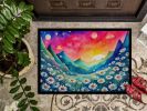 Daisies in Color Doormat Front Door Mat Indoor Outdoor Rugs for Entryway, Non Slip Washable Low Pile, 24H X 36W