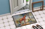 Giraffe Doormat Front Door Mat Indoor Outdoor Rugs for Entryway, Non Slip Washable Low Pile, 24H X 36W