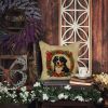 Bernese Mountain Dog Christmas Flowers Throw Pillow Machine Washable, Indoor Outdoor Decorative Pillow for Couch, Bed or Patio, 18Hx18W