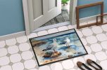 Gulls Scavenging Doormat Front Door Mat Indoor Outdoor Rugs for Entryway, Non Slip Washable Low Pile, 24H X 36W