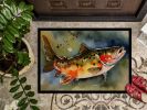 Brook Trout Doormat Front Door Mat Indoor Outdoor Rugs for Entryway, Non Slip Washable Low Pile, 24H X 36W