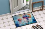 Jellyfish Doormat Front Door Mat Indoor Outdoor Rugs for Entryway, Non Slip Washable Low Pile, 24H X 36W