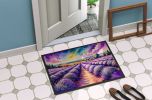 English Lavender in Color Doormat Front Door Mat Indoor Outdoor Rugs for Entryway, Non Slip Washable Low Pile, 24H X 36W