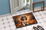 Cavalier Spaniel Fall Doormat Front Door Mat Indoor Outdoor Rugs for Entryway, Non Slip Washable Low Pile, 24H X 36W