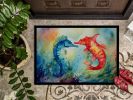 Seahorses Doormat Front Door Mat Indoor Outdoor Rugs for Entryway, Non Slip Washable Low Pile, 24H X 36W