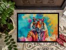 Hippie Animal Bengal Tiger Doormat Front Door Mat Indoor Outdoor Rugs for Entryway, Non Slip Washable Low Pile, 24H X 36W