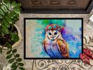 Hippie Animal Barn Owl Doormat Front Door Mat Indoor Outdoor Rugs for Entryway, Non Slip Washable Low Pile, 24H X 36W