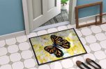 Butterfly Breeze Doormat Front Door Mat Indoor Outdoor Rugs for Entryway, Non Slip Washable Low Pile, 24H X 36W