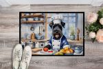 Kerry Blue Terrier The Chef Doormat Front Door Mat Indoor Outdoor Rugs for Entryway, Non Slip Washable Low Pile, 24H X 36W