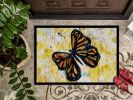 Butterfly Breeze Doormat Front Door Mat Indoor Outdoor Rugs for Entryway, Non Slip Washable Low Pile, 24H X 36W