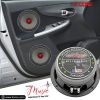 5 CORE 8 Inch Mid-Range Bullet Pro Audio Car Speaker, Red Aluminium Bullet